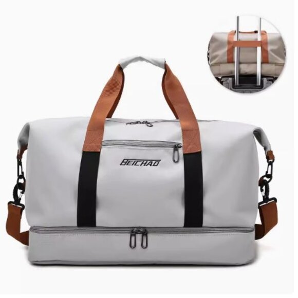 NEW! Duffle Bag Travel Handbag Gym Bag Weekender Carry On Overnight Bag - Picture 5 of 10